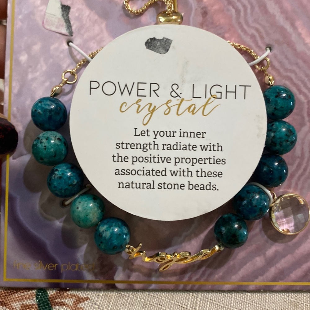 Power and light crystal bracelet